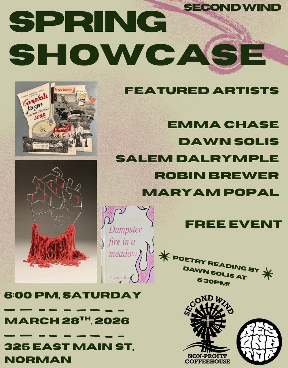 Spring Showcase at Second Wind Coffeehouse